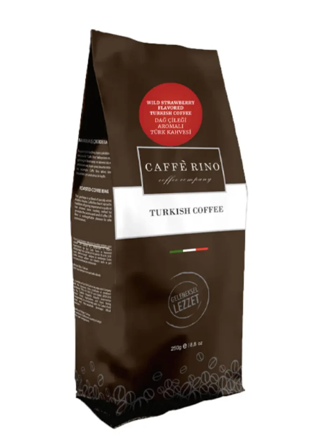 Caffe Rino Türk Kahvesi Dağ Çileği Aromalı - Toptan Gıda